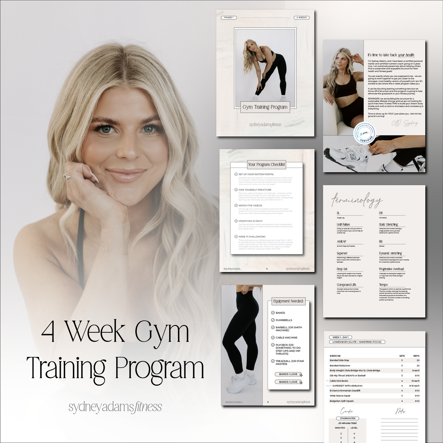 4 Week Gym Training Program